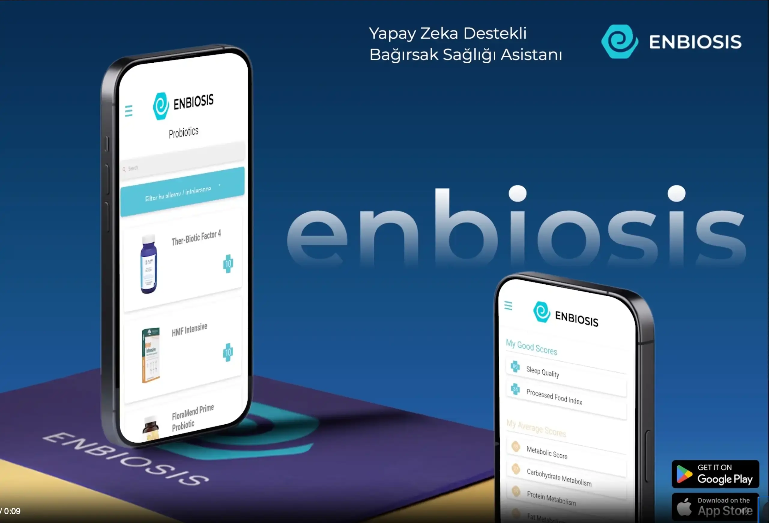 Enbiosis yapay zeka destekli bağırsak sağlığı mobil uygulaması
